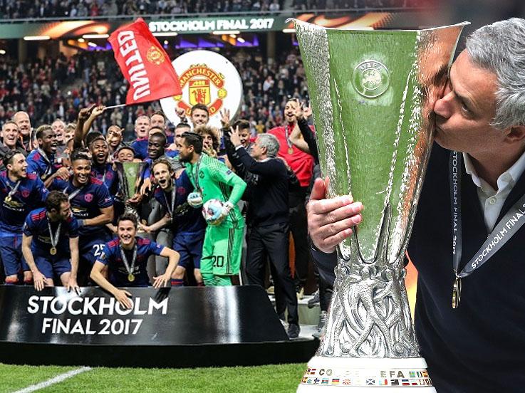 Manchester United untuk pertama kalinya sepanjang sejarah berdiri klub meraih gelar Liga Europa. Copyright: INDOSPORT/Getty Images