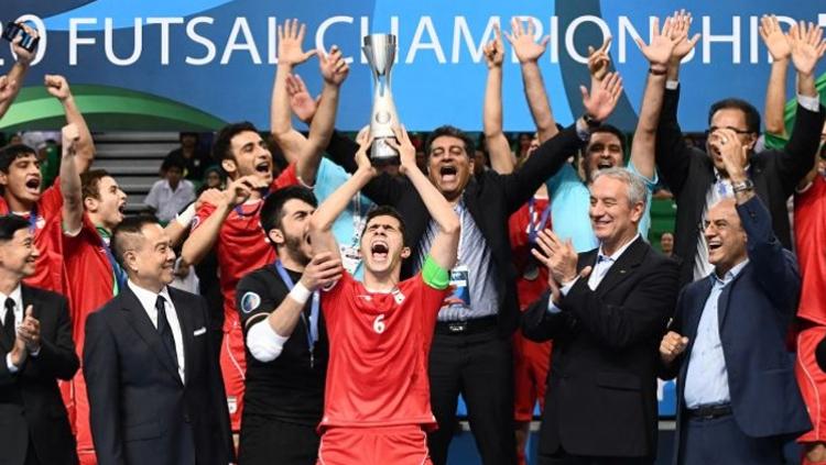 Timnas Futsal Iran U-20 juarai Piala AFC Futsal U-20 tahun 2017. - INDOSPORT