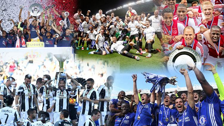 Chelsea, Juventus, Real Madrid, AS Monaco, dan Ajax Amsterdam. Copyright: INDOSPORT/Getty Images