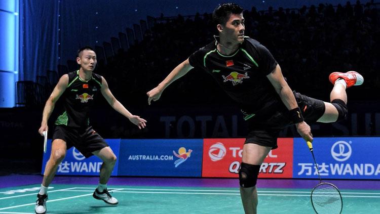 Fu Haifeng dan Zhang Nan. Copyright: Twitter@BadmintonNow