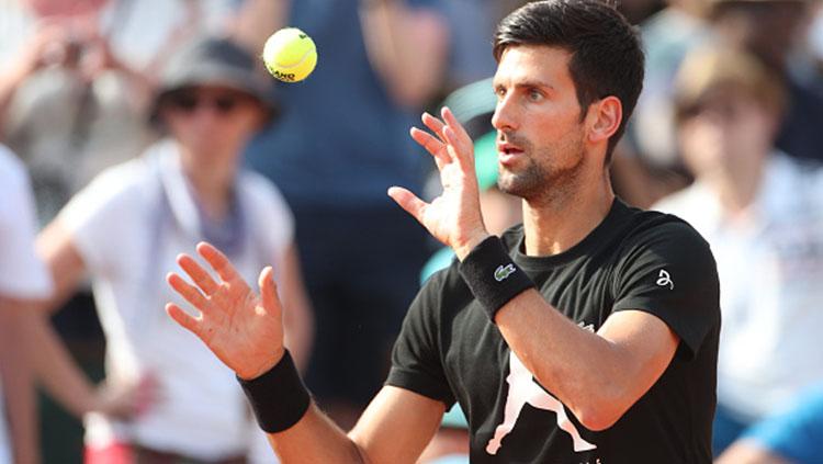 Novak Djokovic menghadapi Kei Nishikori di perempatfinal Australia Terbuka 2019.