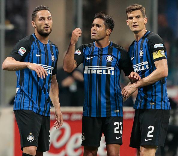 Eder Martins mencetak gol pembuka Inter di babak pertama Copyright: Getty Images