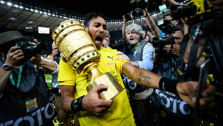 Bintang Borussia Dortmund, Pierre-Emerick Aubameyang. Copyright: Matthias Hangst/Bongarts/Getty Images