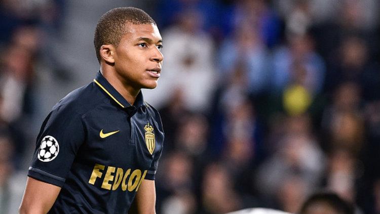 Bintang AS Monaco, Kylian Mbappe. Copyright: Giuseppe Maffia/NurPhoto via Getty Images