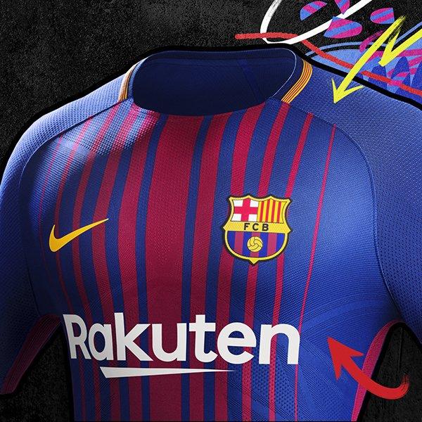 Tampilan baru jersey Barcelona Copyright: FCBarcelona
