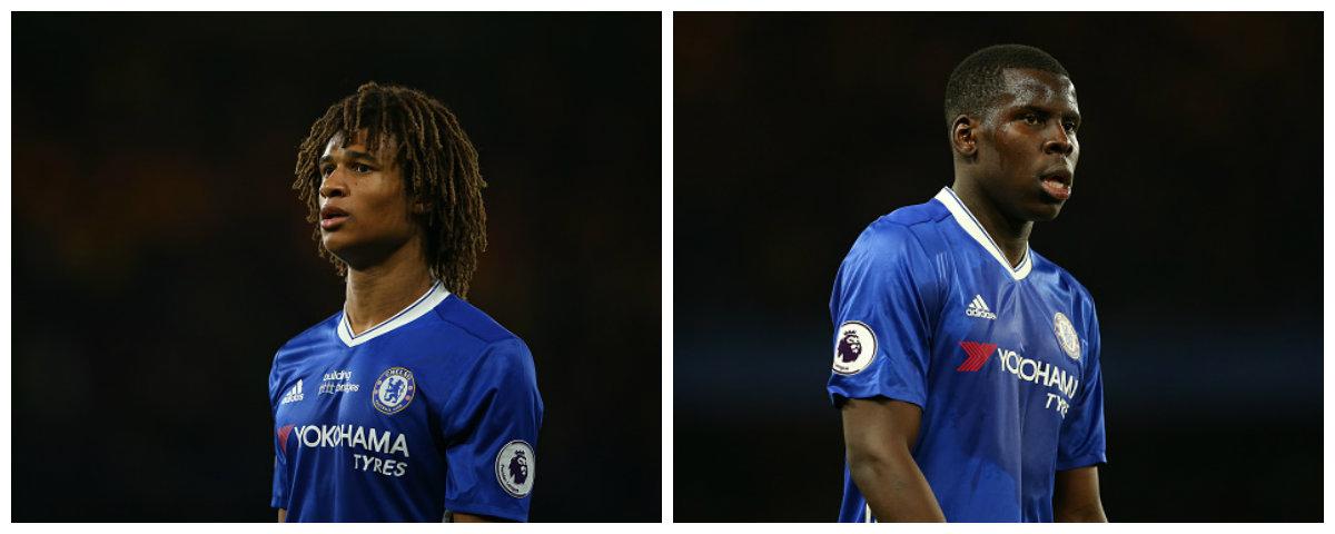 Bintang muda Chelsea, Nathan Ake dan Kurt Zouma. Copyright: Internet/Getty Images