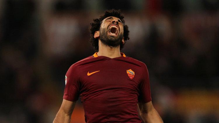 Bintang AS Roma, Mohamed Salah. Copyright: Paolo Bruno/Getty Images