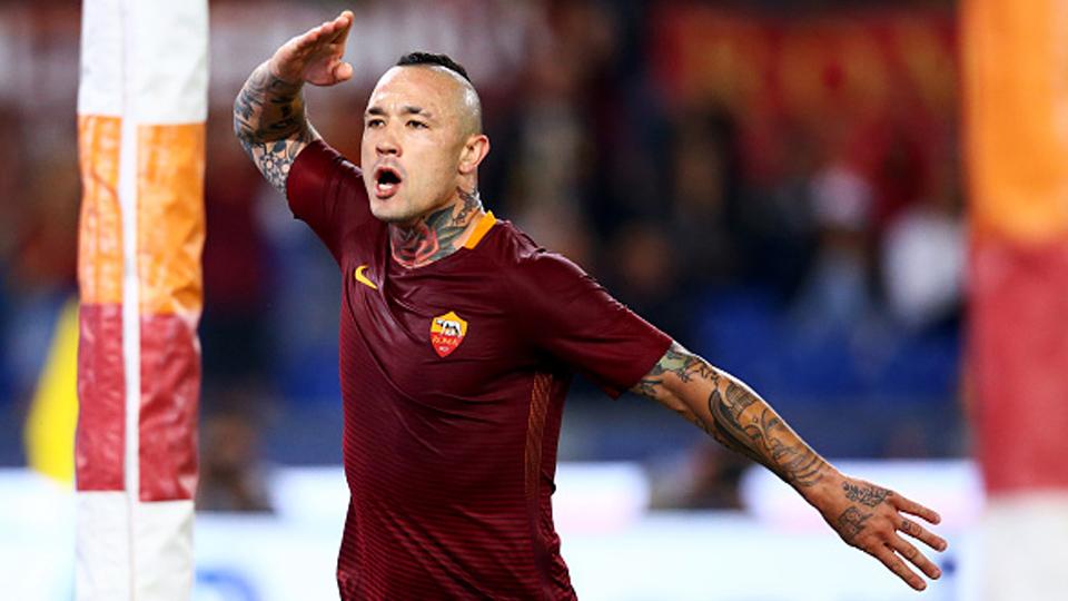 Gelandang serang AS Roma, Radja Nainggolan. Copyright: NurPhoto/GettyImages