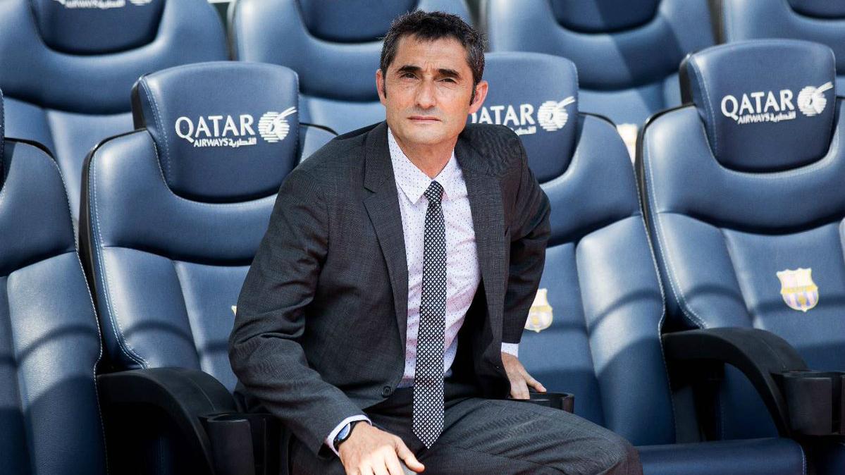 Ernesto Valverde Copyright: Twitter/FCBarcelona