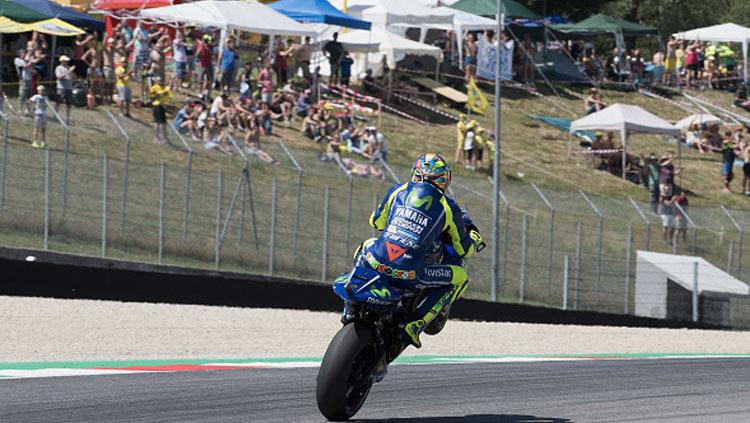 Pembalap andalan Yamaha, Valentino Rossi. Copyright: Mirco Lazzari gp/Getty Images