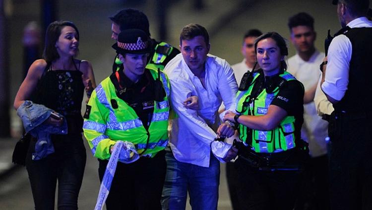 Serangan terorisme di pusat kota London Copyright: Indosport.com