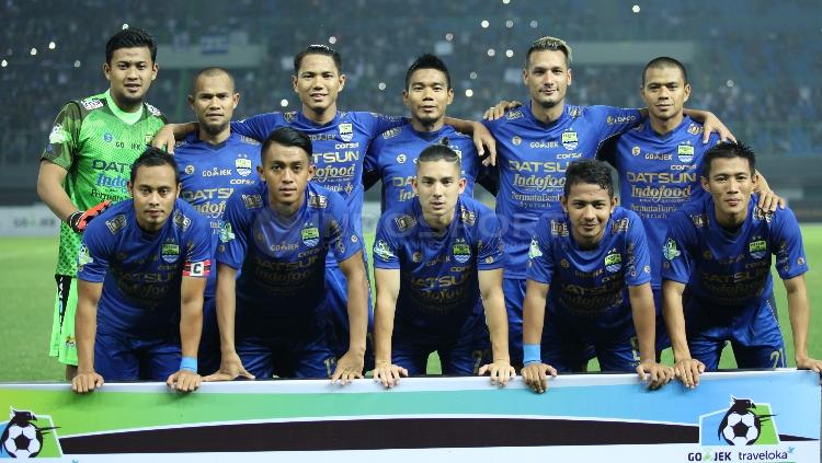 Skuat Persib Bandung saat hadapi Bhayangkara FC.