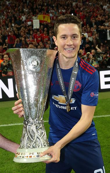 Gelandang tengah Man United, Ander Herrera turut menyumbangkan gelar Liga Europa 2016/17. Copyright: INDOSPORT