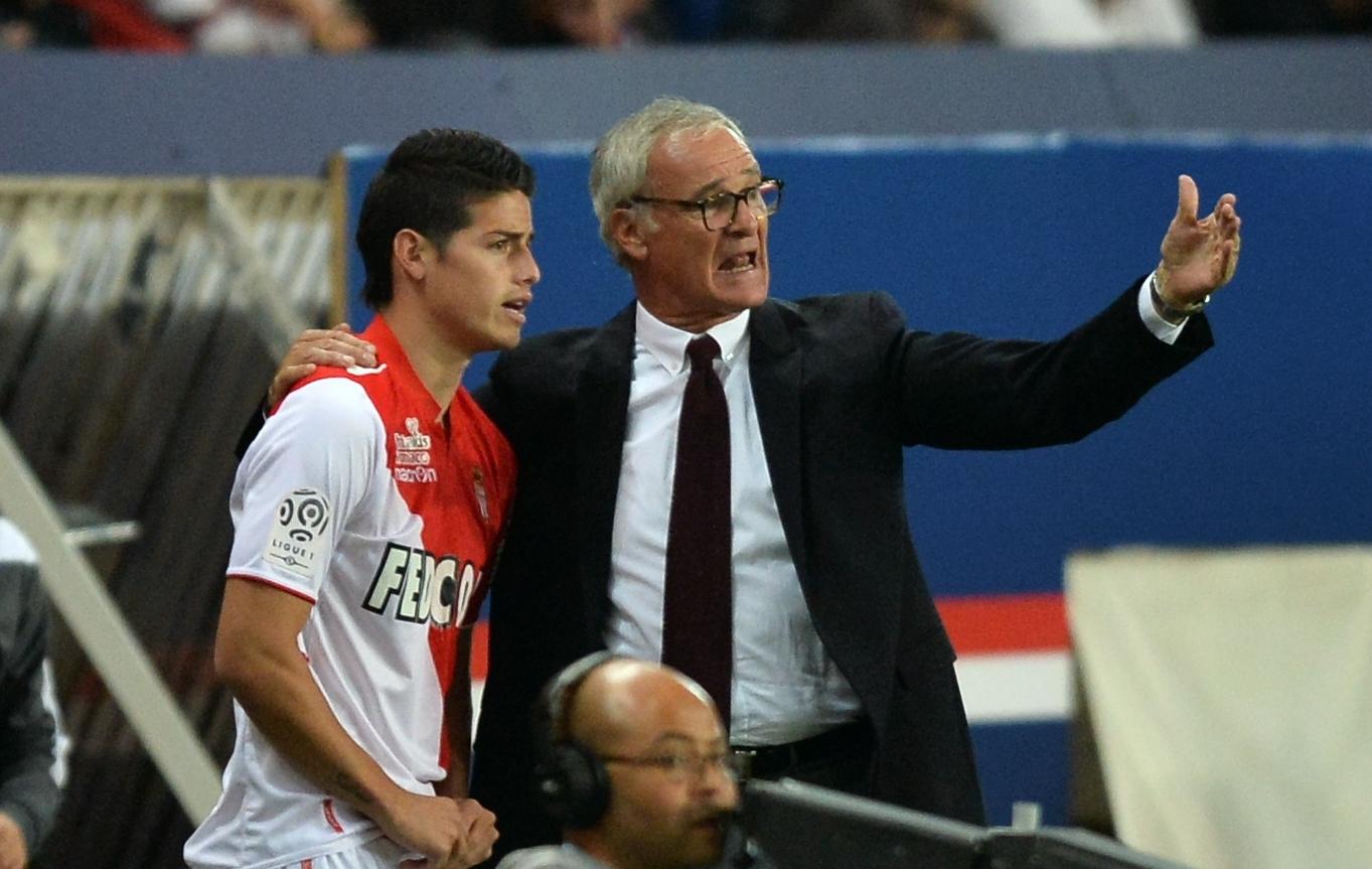 Claudio Ranieri bersama James Rodriguez ketika masih melatih di AS Monaco. Copyright: sport24.lefigaro.fr