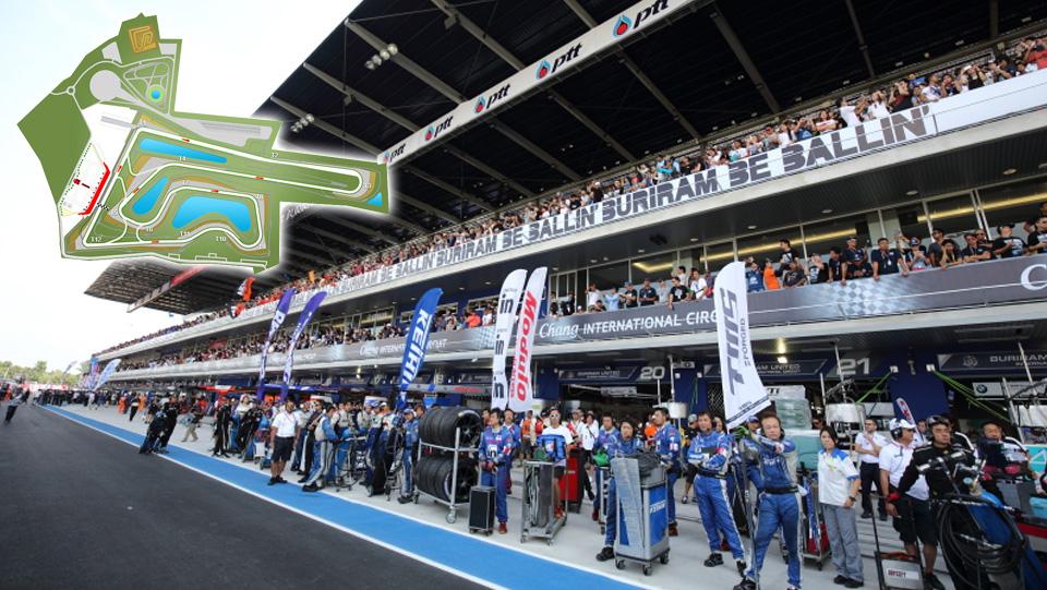 Sirkuit Chang di Buriram, Thailand. MotoGP Thailand kembali mencatatkan rekor sukses menjadi seri balapan dengan jumlah penonton terbanyak pada balapan musim 2019.