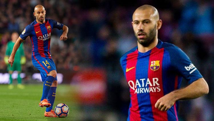 Mantan pemain klub Liga Spanyol, Barcelona, Javier Mascherano.