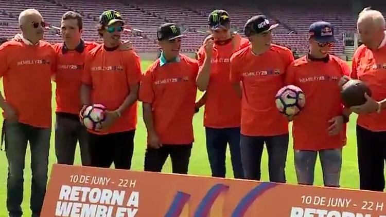 Bintang MotoGP mengunjungi Camp Nou - INDOSPORT