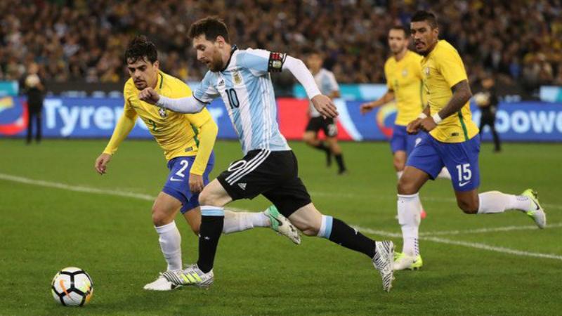 Brasil vs Argentina Copyright: Twitter/@WeareMessi