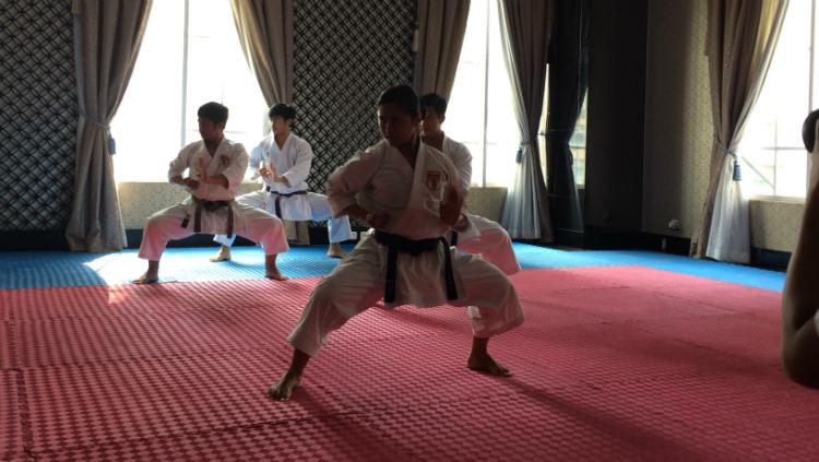 Pelatnas karate SEA Games. Copyright: Lanjar Wiratri/INDOSPORT