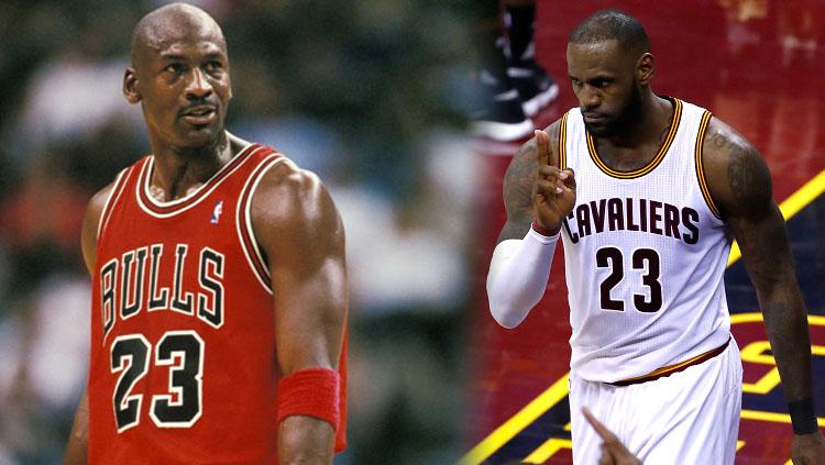 LeBron James dan Michael Jordan. - INDOSPORT