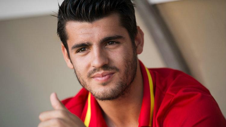 Striker Spanyol, Alvaro Morata. Copyright: Jose Breton/NurPhoto via Getty Images