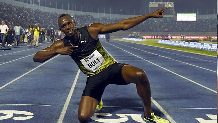 Pelari asal Jamaika, Usain Bolt mengakhiri kariernya dengan manis. Copyright: Getty Images