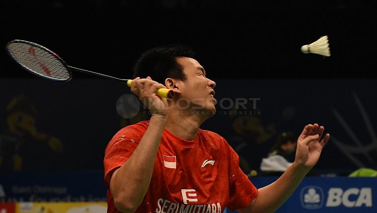 Hendra Setiawan di Indonesia Open 2017.