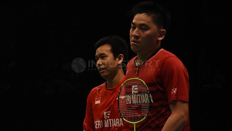 Hendra Setiawan/Tan Boon Heong di Indonesia Open 2017. Copyright: Herry Ibrahim/INDOSPORT