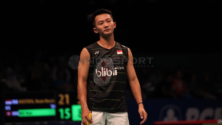 Pebulutangkis tunggal putra Indonesia, Ihsan Maulana Mustofa harus menuai hasil buruk di babak kedua turnamen bulutangkis Akita Masters 2019 Super 100. - INDOSPORT