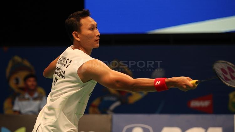 Sony Dwi Kuncoro juga gagal melangkah ke babak utama Indonesia Open 2017.