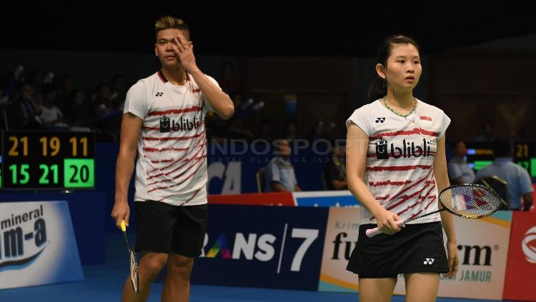 Praveen Jordan/Debby Susanto kalah di babak pertama Indonesia Open 2017. Copyright: Herry Ibrahim/INDOSPORT