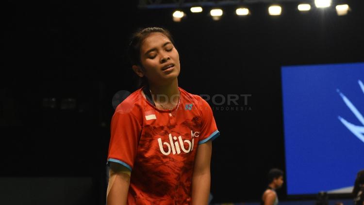 Gregoria Mariska di babak pertama Indonesia Open 2017. Copyright: Herry Ibrahim/INDOSPORT