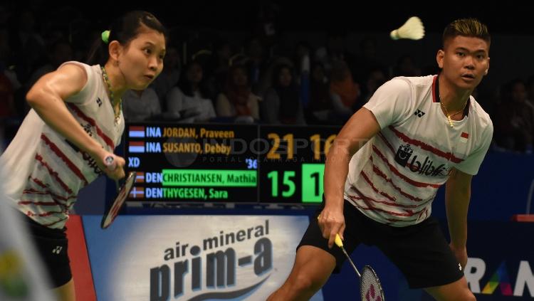 Praveen Jordan/Debby Susanto di babak pertama Indonesia Open 2017. Copyright: Herry Ibrahim/INDOSPORT