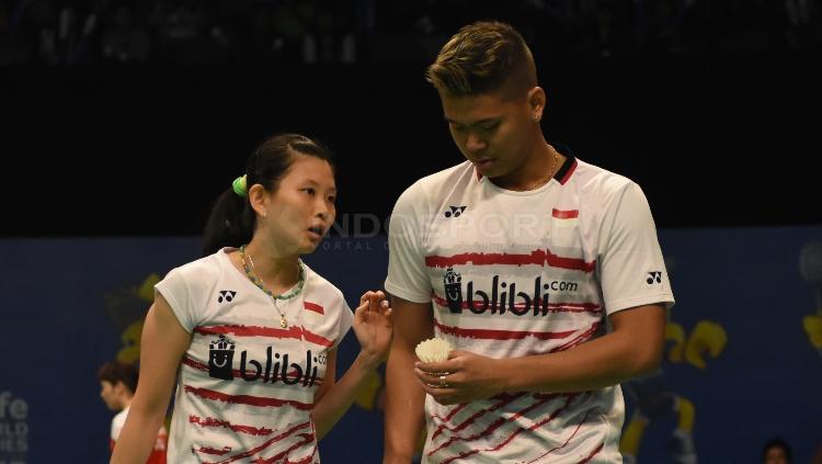 Praveen Jordan/Debby Susanto di babak pertama Indonesia Open 2017. Copyright: Herry Ibrahim/INDOSPORT