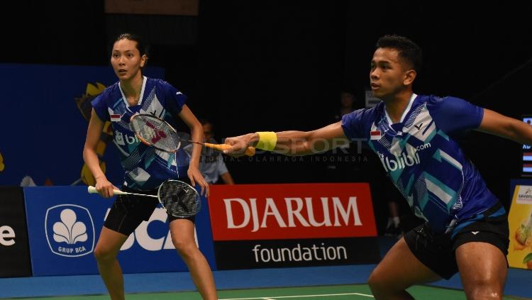 Edi Subaktiar/Gloria Emanuelle Widjaja di babak pertama Indonesia Open 2017. Copyright: Herry Ibrahim/INDOSPORT