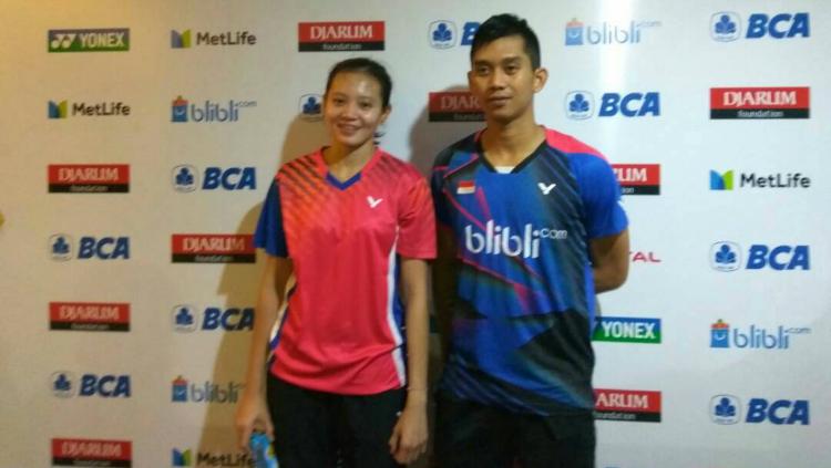 Alfian Eko Prasetya/Annisa Saufika. Copyright: Petrus Manus Da Yerrimon/INDOSPORT