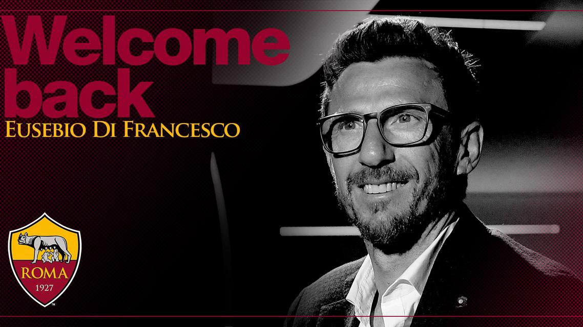 Eusebio Di Francesco Copyright: Twitter/@OfficialASRoma
