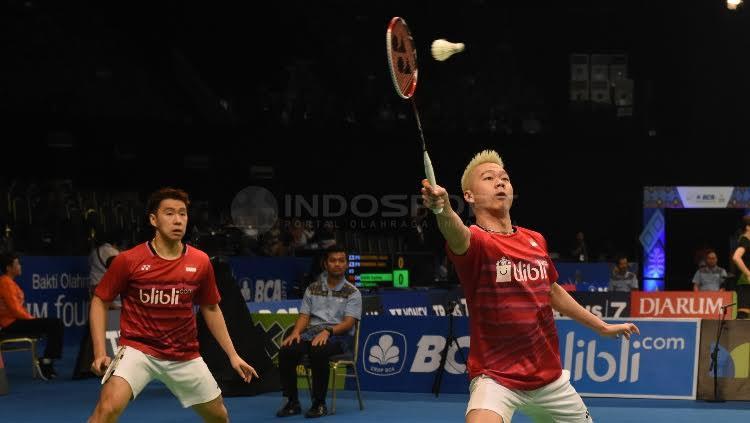 Kevin Sanjaya Sukamuljo/Marcus Fernaldi Gideon. Copyright: Herry Ibrahim/INDOSPORT