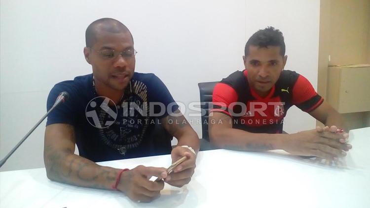 Hilton Moreira dan Beto Goncalves, duet maut milik Sriwijaya FC. Copyright: Effendi/INDOSPORT