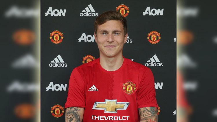 Pemain belakang Manchester United, Victor Lindelof. Copyright: Getty Images