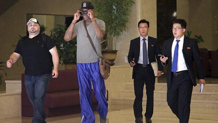 Legenda Basket Amerika Serikat, Dennis Rodman. Copyright: dailymail.co.uk