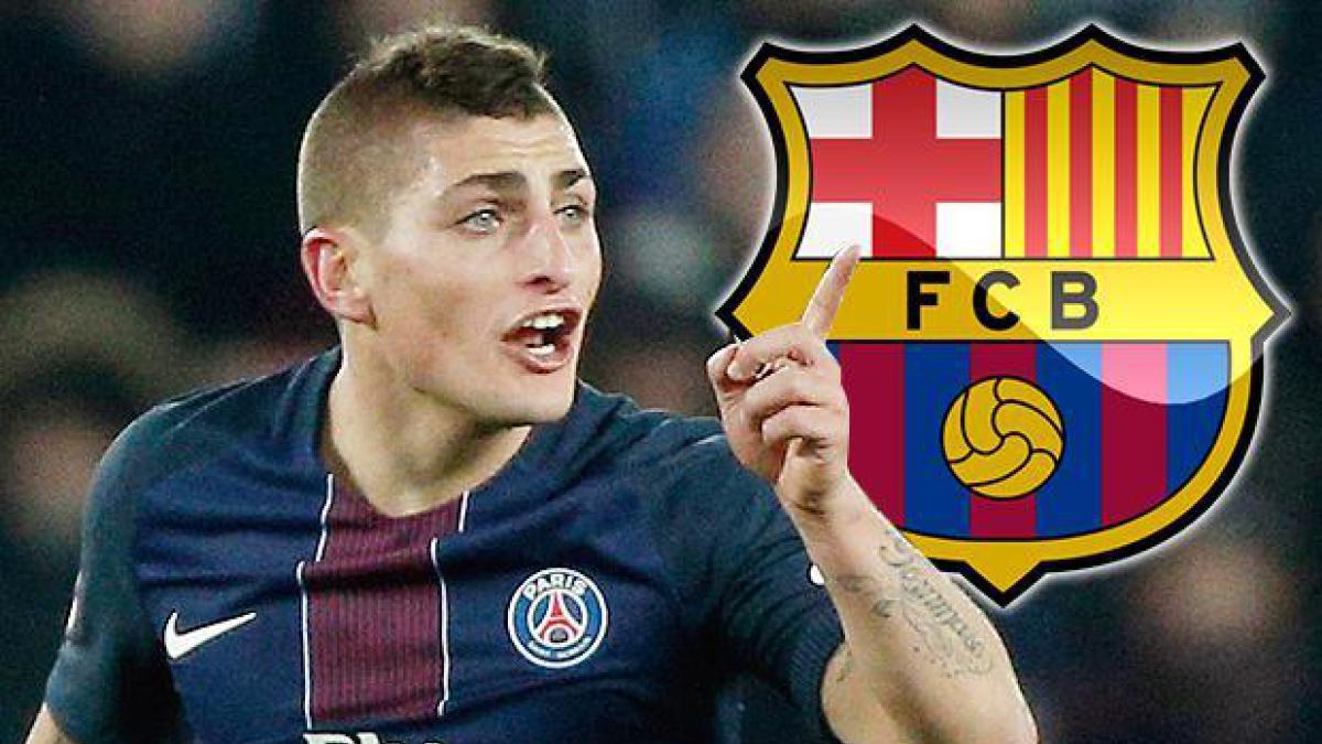 Marco Verratti dikabarkan akan menjadi pemain Barcelona untuk menggantikan Iniesta. Copyright: The Sun