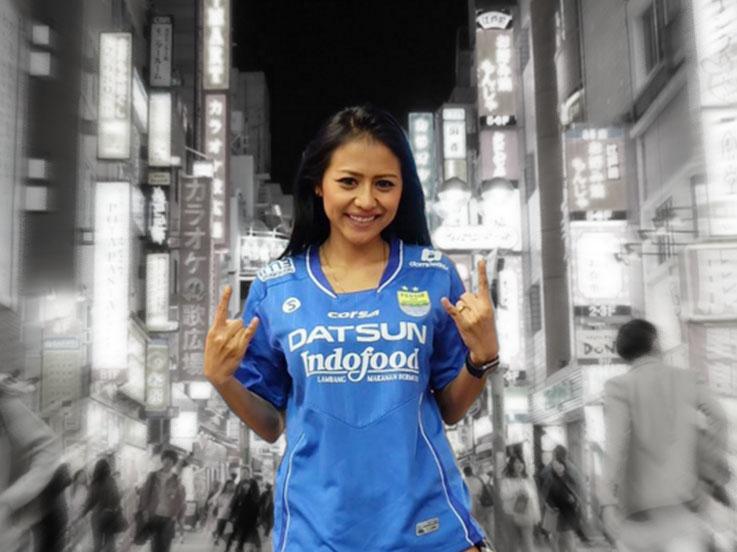 Jelly Jelo, model cantik pencinta Persib Bandung. Copyright: Instagram @jellyjel0