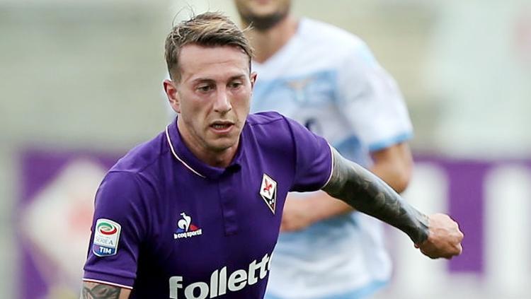 Penyerang Fiorentina, Federico Bernardeschi. Copyright: INDOSPORT