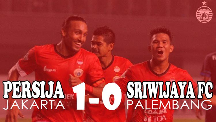 Persija Jakarta berhasil kalahkan Sriwijaya FC dengan skor 1-0. Copyright: @Persija_Jkt/istimewa