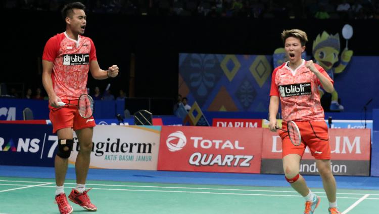 Tontowi Ahmad/Liliyana Natsir merebut tiket semifinal Indonesia Open 2017. Copyright: Humas PBSI