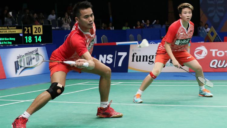 Tontowi Ahmad/Liliyana Natsir merebut tiket semifinal Indonesia Open 2017. Copyright: Humas PBSI