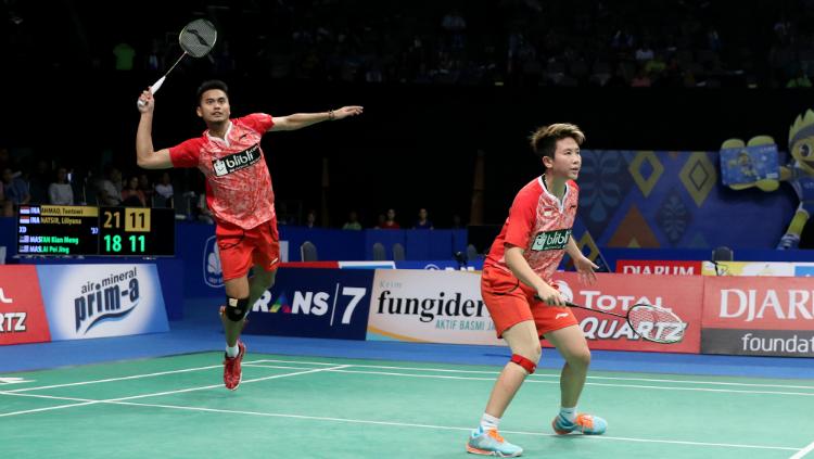 Tontowi Ahmad/Liliyana Natsir merebut tiket semifinal Indonesia Open 2017. Copyright: Humas PBSI