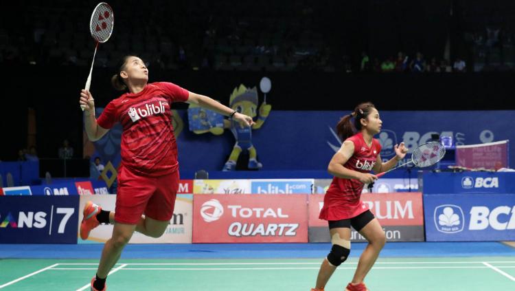 Anggia Shitta Awanda/Ni Ketut Mahadewi Istarani di perempatfinal Indonesia Open 2017. Copyright: Humas PBSI