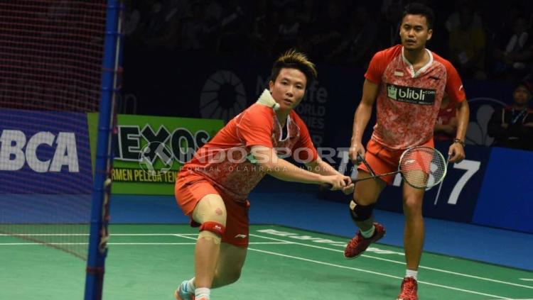 Tontowi Ahmad/Liliyana Natsir di semifinal Indonesia Open 2017 Copyright: Herry Ibrahim/INDOSPORT